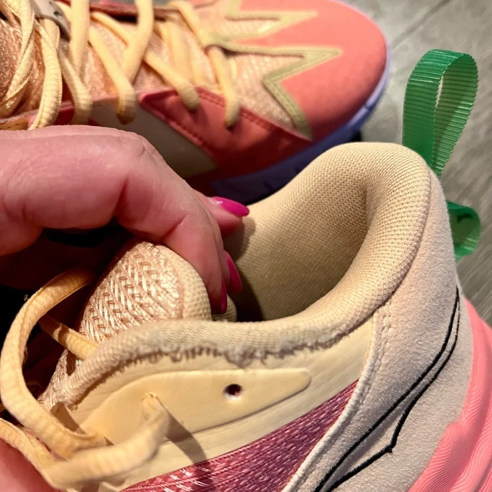 Puma All Pro Nitro Scoot Henderson Basketball Shoes Peach Fizz Green Gecko 8.5 - Picture 4 of 7